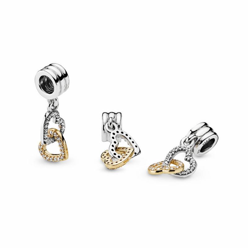Pandora Interlocked Hearts Dangle Charm Egypt SW6012798